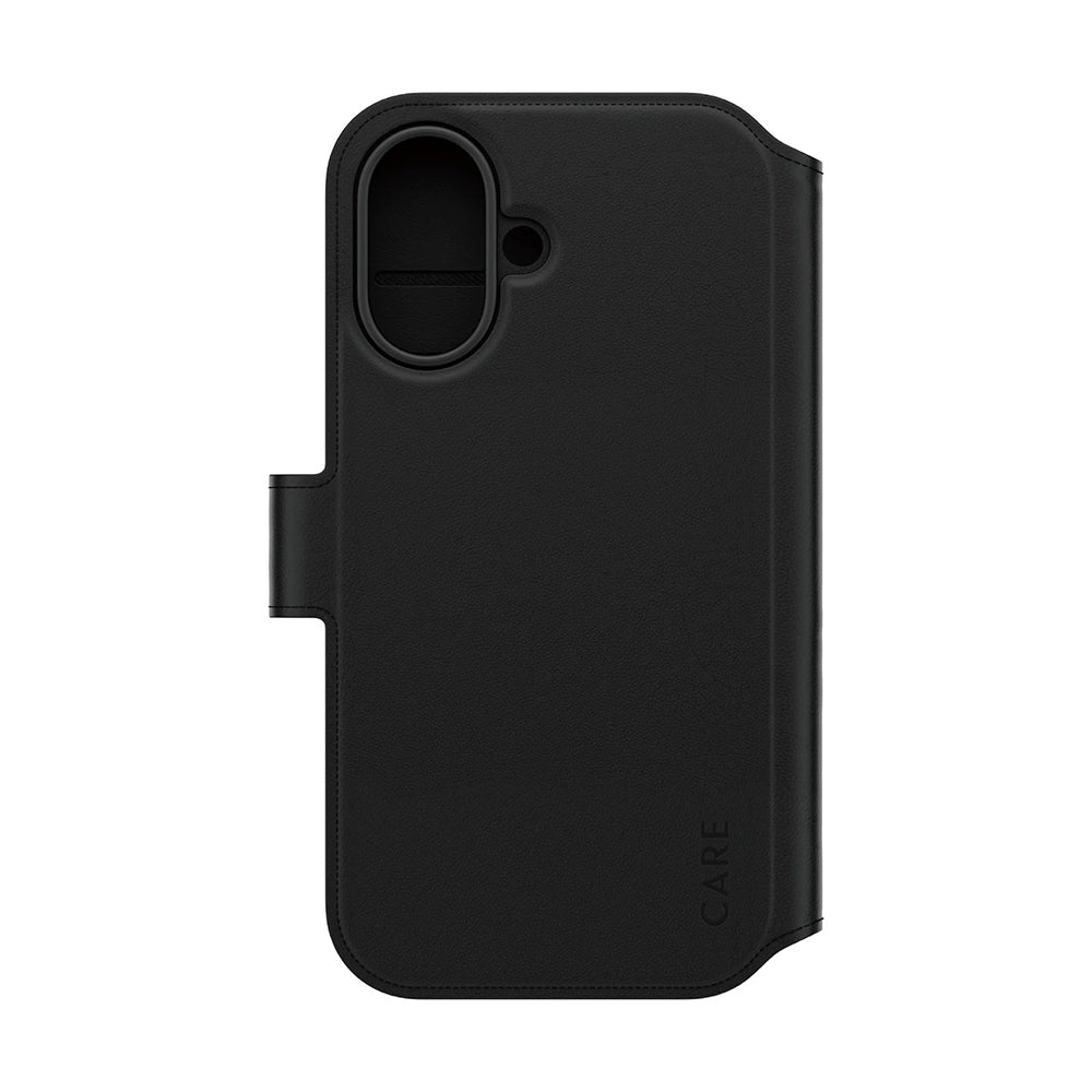 Husa de protectie PanzerGlass® CARE Feature MagSafe Tango Two-in-One Wallet compatibil cu iPhone 16, Negru