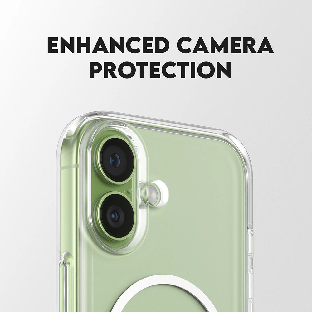 Husa de protectie PanzerGlass® CARE Feature Kickstand MagSafe compatibil cu iPhone 17, Transparent