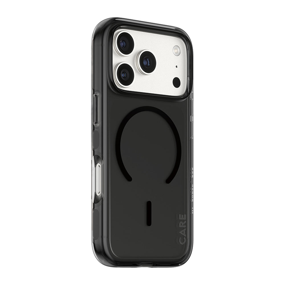 Husa de protectie PanzerGlass® CARE Flagship Urban Explorer Black MagSafe compatibil cu iPhone 17 Pro Max, Smokey