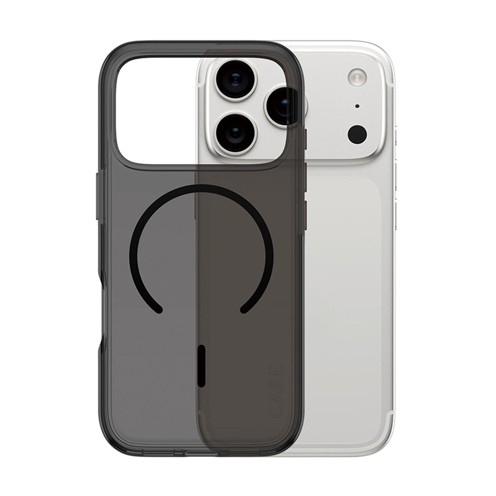 Husa de protectie PanzerGlass® CARE Flagship Urban Explorer Black MagSafe compatibil cu iPhone 17 Pro Max, Smokey