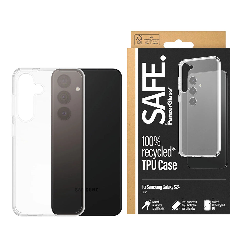 Husa de protectie PanzerGlass® SAFE. TPU Series compatibil cu Samsung Galaxy S24, Transparent