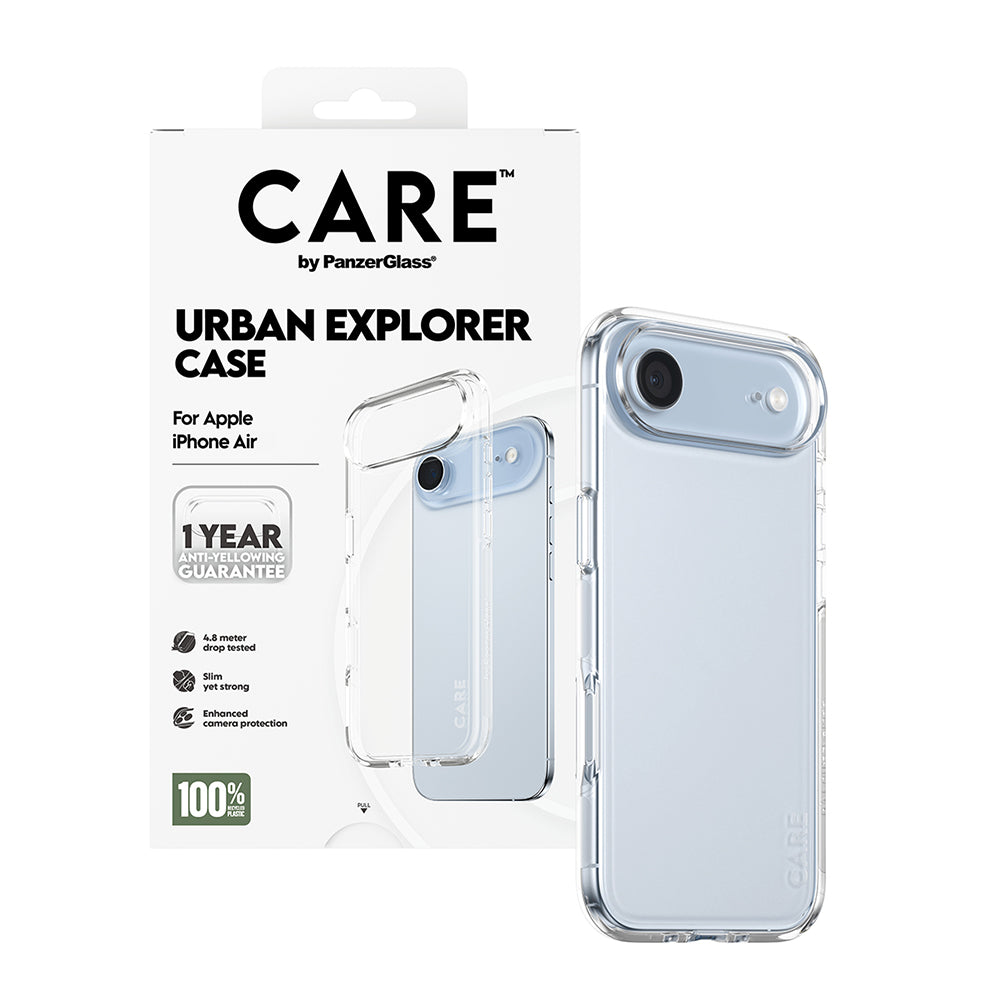 Husa de protectie PanzerGlass® CARE Flagship Urban Explorer compatibil cu iPhone 17 Air, Transparent