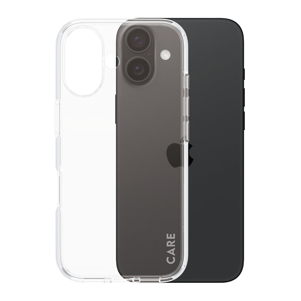 Husa de protectie PanzerGlass® CARE Flagship Urban Combat compatibil cu iPhone 16, Transparent