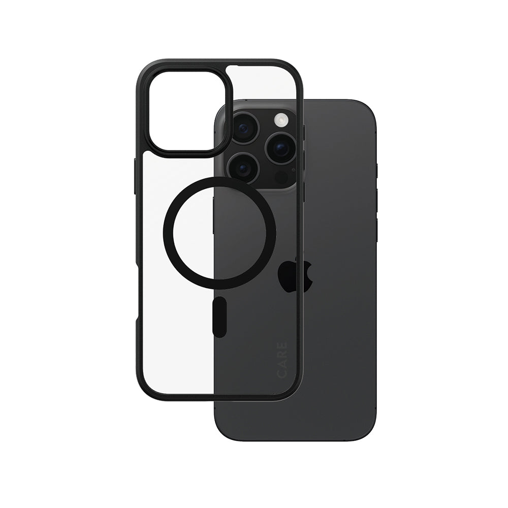 Husa de protectie PanzerGlass® CARE Flagship Urban Combat Black MagSafe compatibil cu iPhone 16 Pro Max, Negru