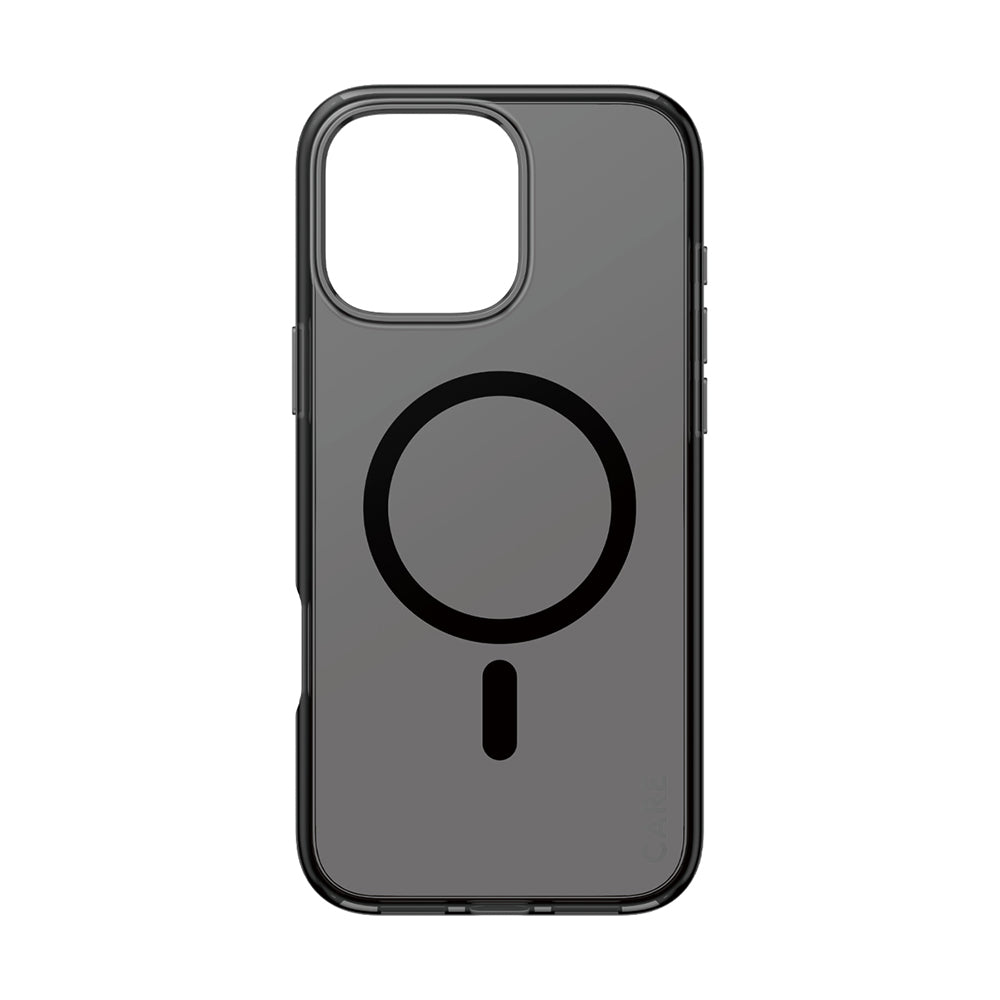 Husa de protectie PanzerGlass® CARE Flagship Urban Combat Black MagSafe compatibil cu iPhone 16 Pro, Smokey