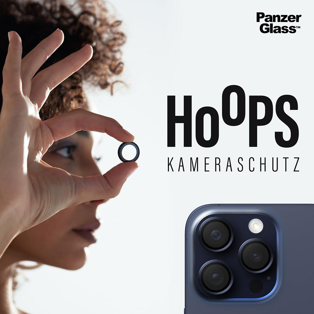 Folie de protectie PanzerGlass® Hoops® Camera Lens compatibil cu iPhone 17 Air, Negru