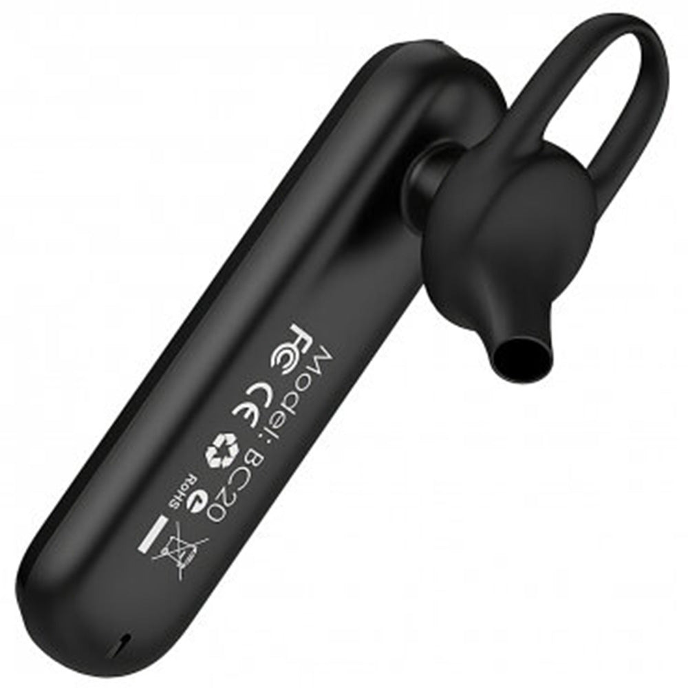Casti Borofone Bluetooth Headset (BC20), A2DP/HS/HF/AVRCP, Hands-Free, Microphone, Negru