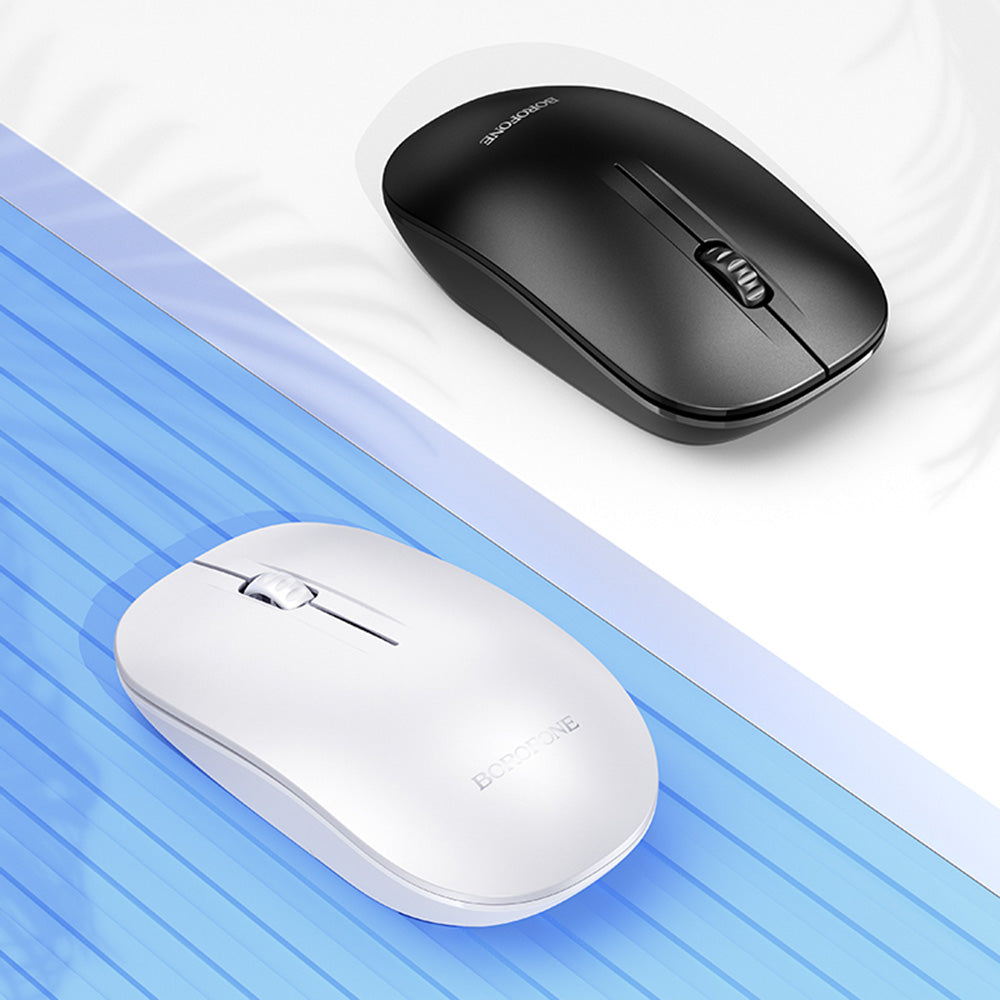Mouse Borofone Planet (BG14), 2.4Ghz 1000DPI, Alb
