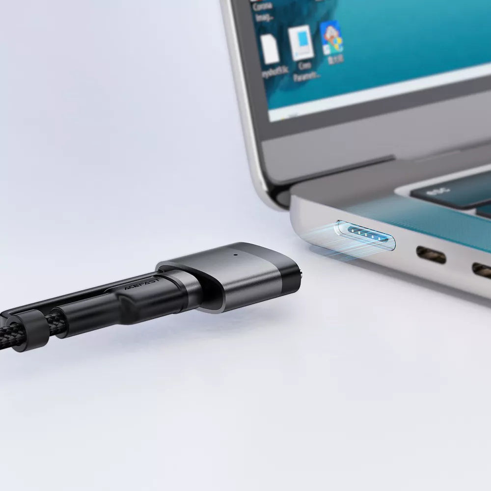 Cablu Acefast (C22-05), Fast Charging, Type-C to Type-C, MagSafe 3 Adapter, 240W, 48V/5A, 1.2m, Negru