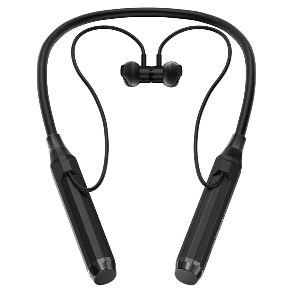 Casti Acefast Bluetooth Earphones (N6), for Sport, Behind the Head, Neckband, Bluetooth 5.4, IPX4, TF Card Slot, 1000mAh- Black