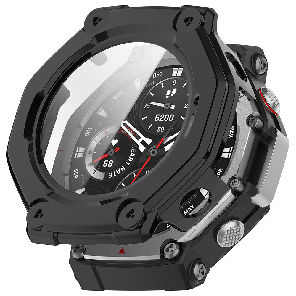 Folie de protectie smartwatch Techsuit Defense360 Pro + Screen Protector compatibil cu Amazfit T-Rex 3, Negru