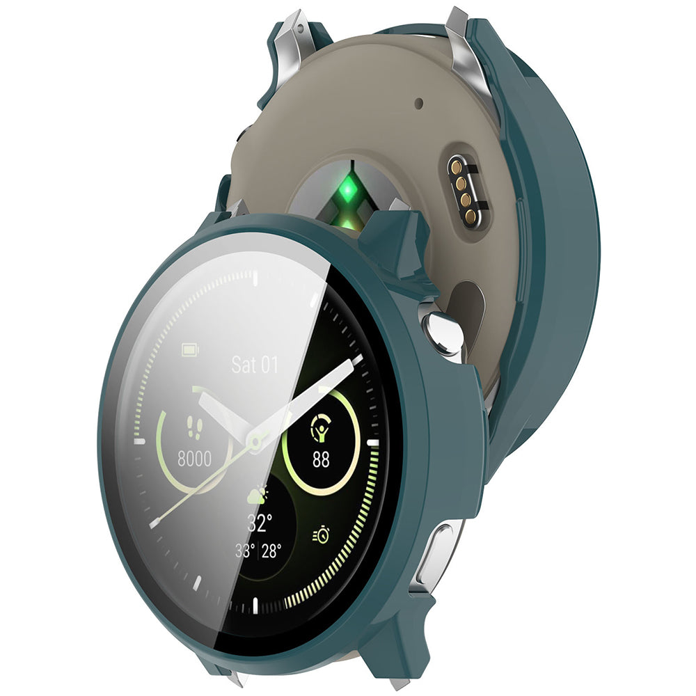 Folie de protectie smartwatch Techsuit Defense360 Pro + Screen Protector compatibil cu Garmin Venu 4 45mm, Deep Teal