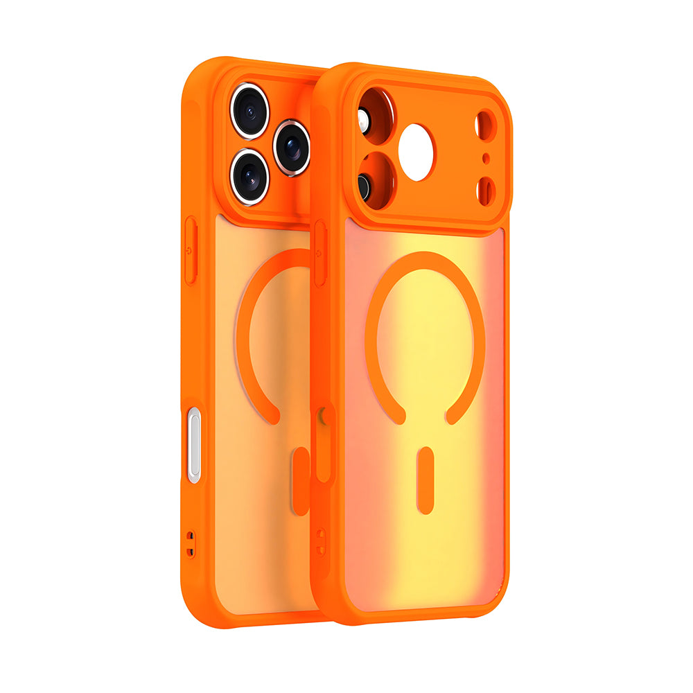 Husa de protectie Techsuit HaloFrost II MagSafe compatibil cu iPhone 17 Pro, Portocaliu
