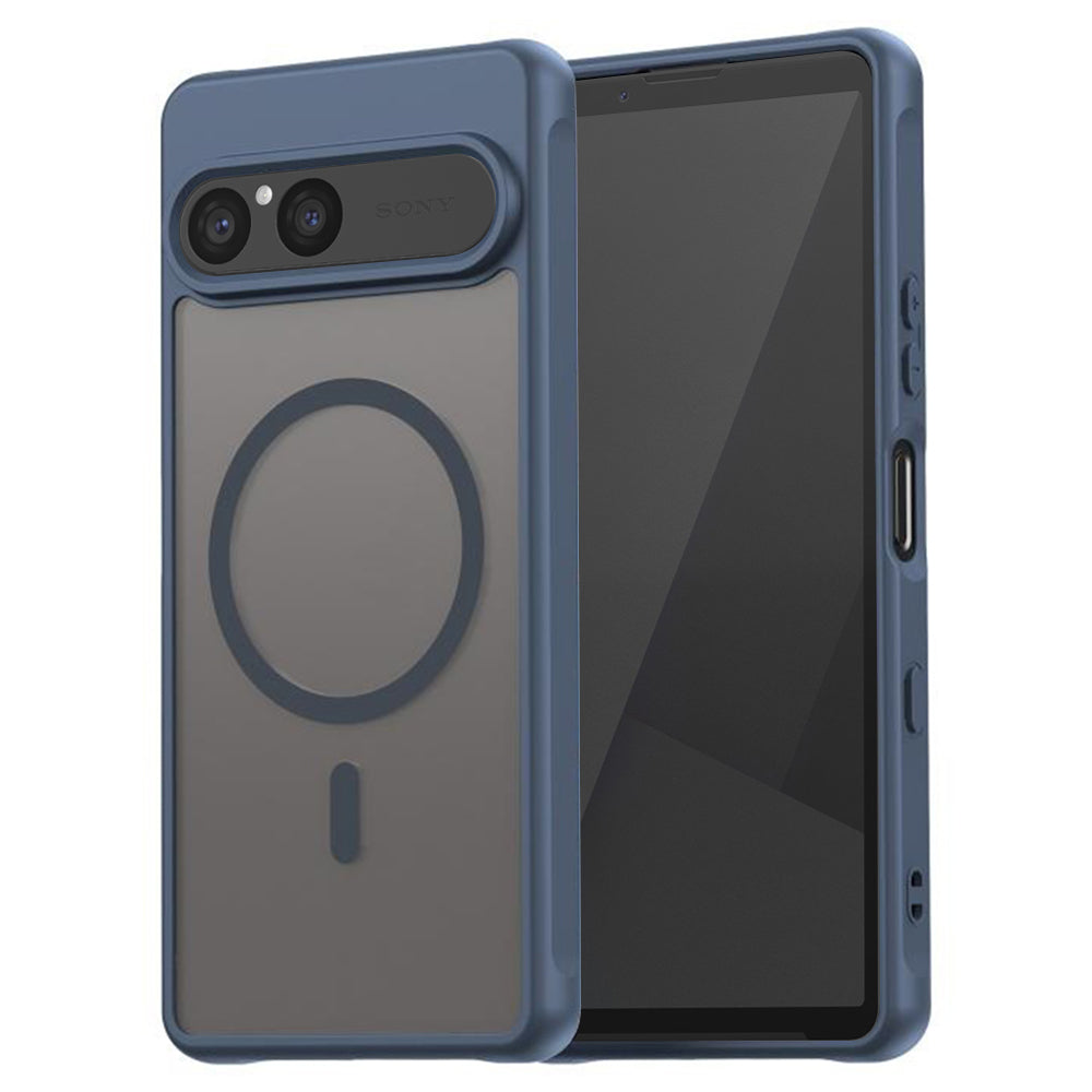 Husa de protectie Techsuit HaloFrost II MagSafe compatibil cu Sony Xperia 10 VII, Bleumarin