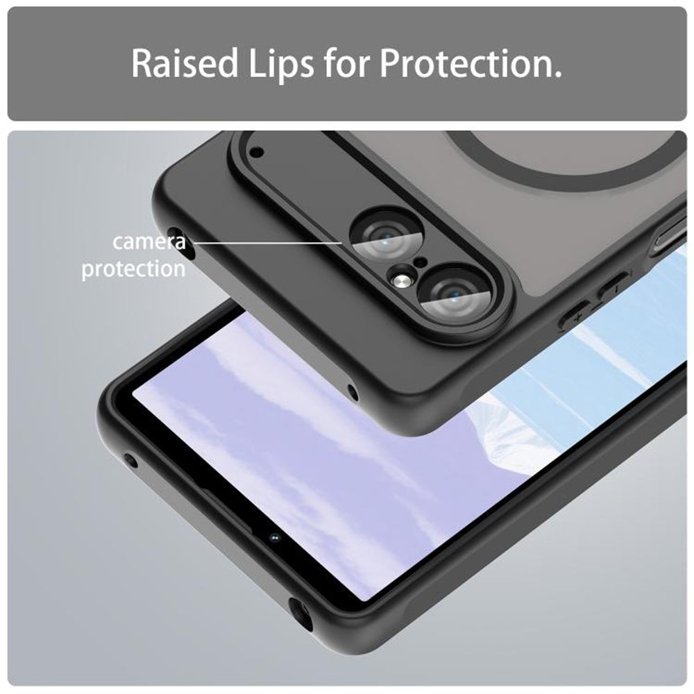 Husa de protectie Techsuit HaloFrost II MagSafe compatibil cu Sony Xperia 10 VII, Negru