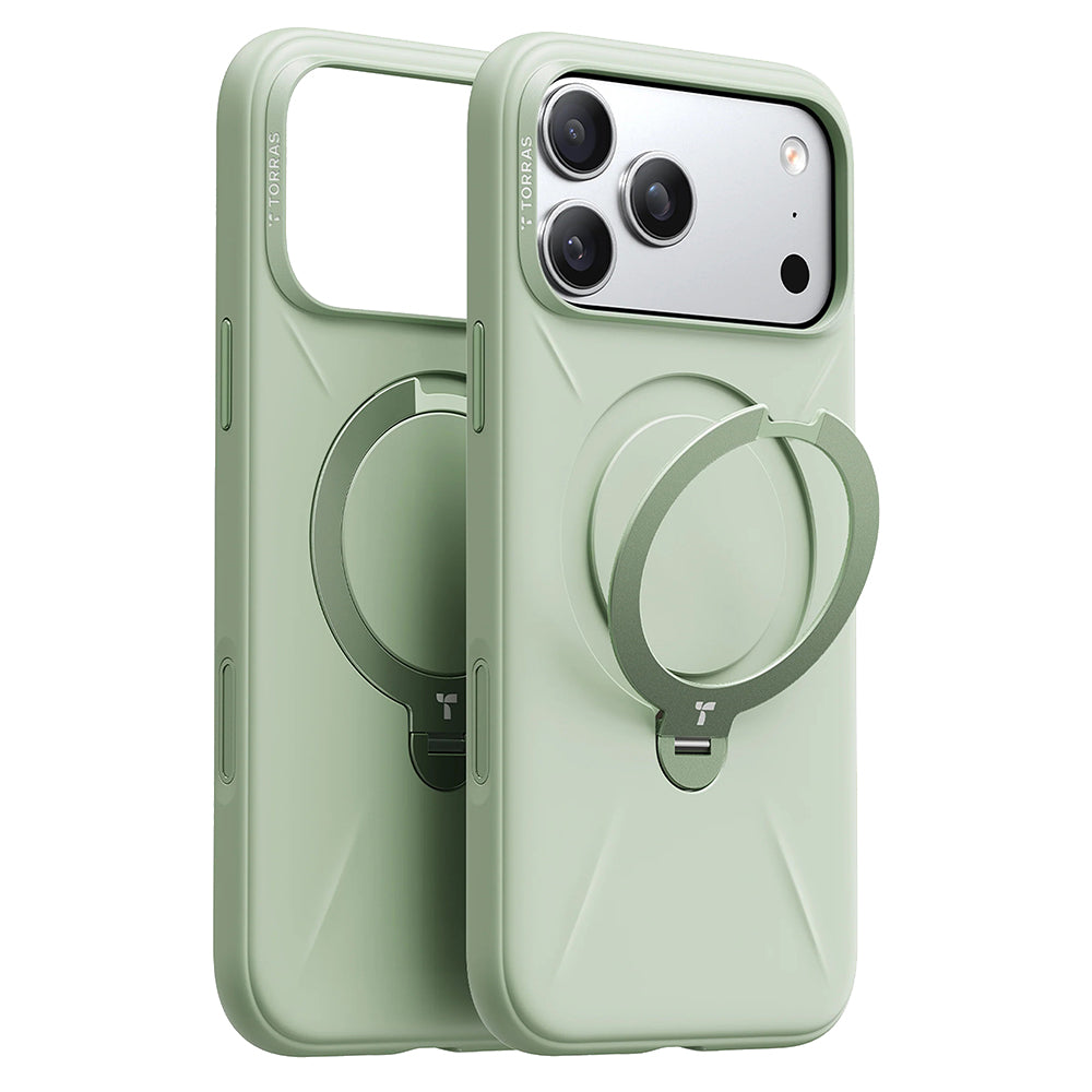 Husa de protectie Torras QPRO Silicone Series compatibil cu iPhone 17 Pro Max, Matcha Green