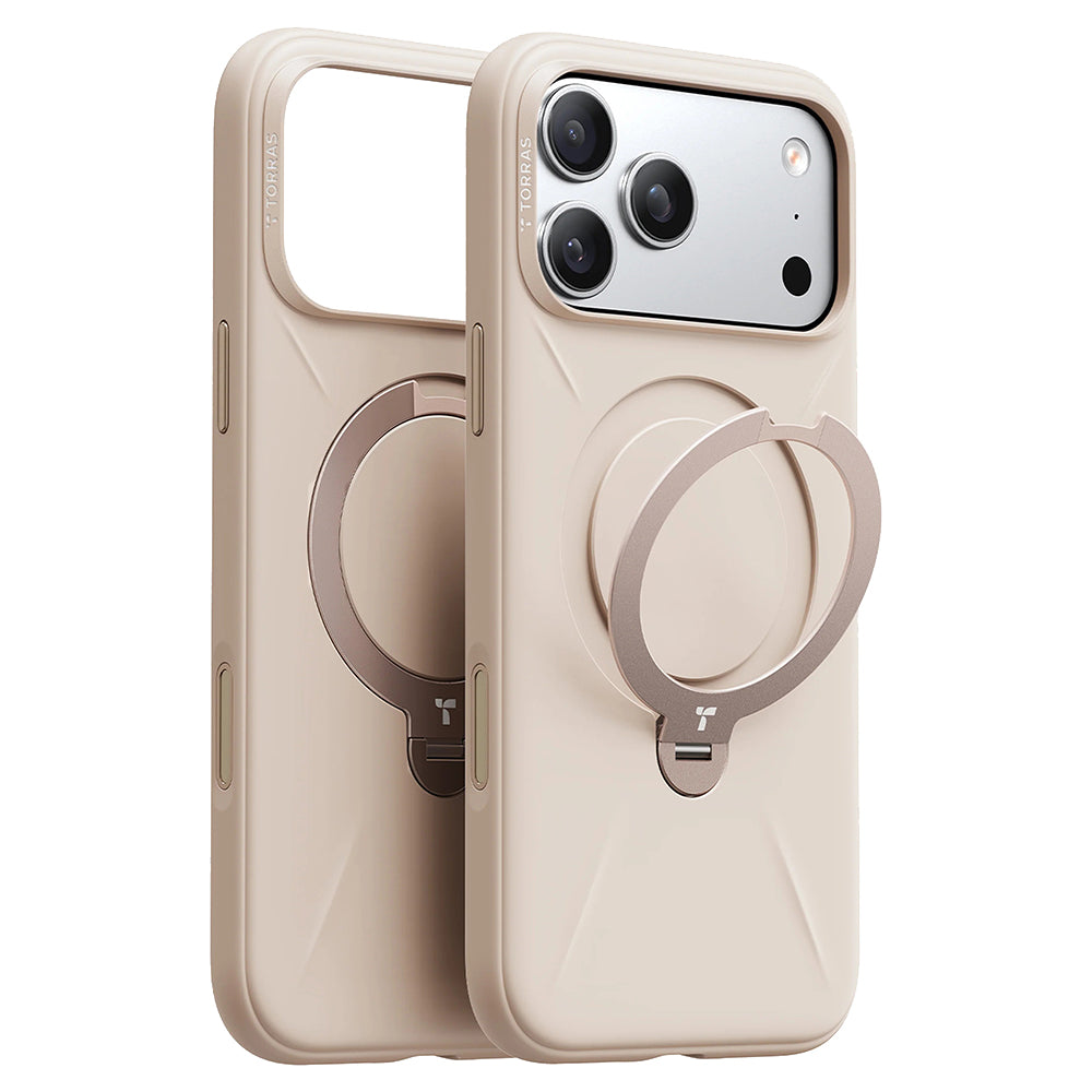 Husa de protectie Torras QPRO Silicone Series compatibil cu iPhone 17 Pro, Dessert Gold