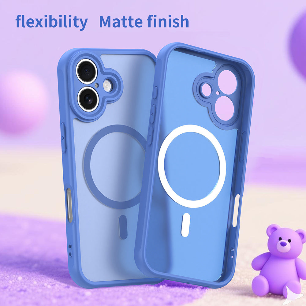 Husa de protectie Techsuit HaloFrost II MagSafe compatibil cu iPhone 17, Albastru Cer
