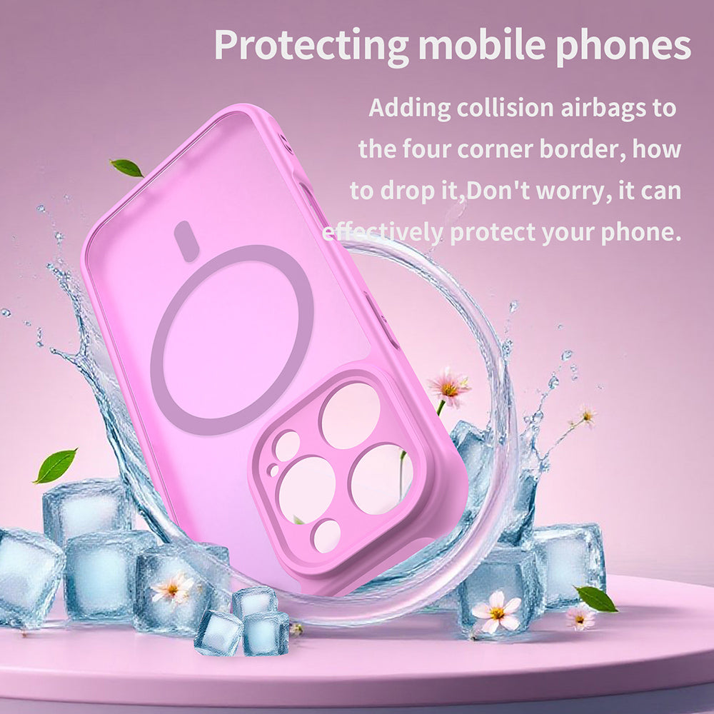 Husa de protectie Techsuit HaloFrost II MagSafe compatibil cu iPhone 16 Pro, Roz