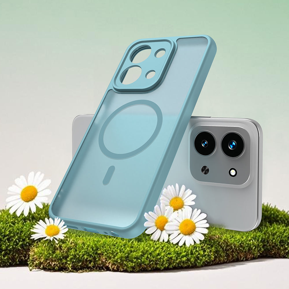 Husa de protectie Techsuit HaloFrost II MagSafe compatibil cu Xiaomi Redmi 15C 4G / Redmi 15C 5G, Verde Menta