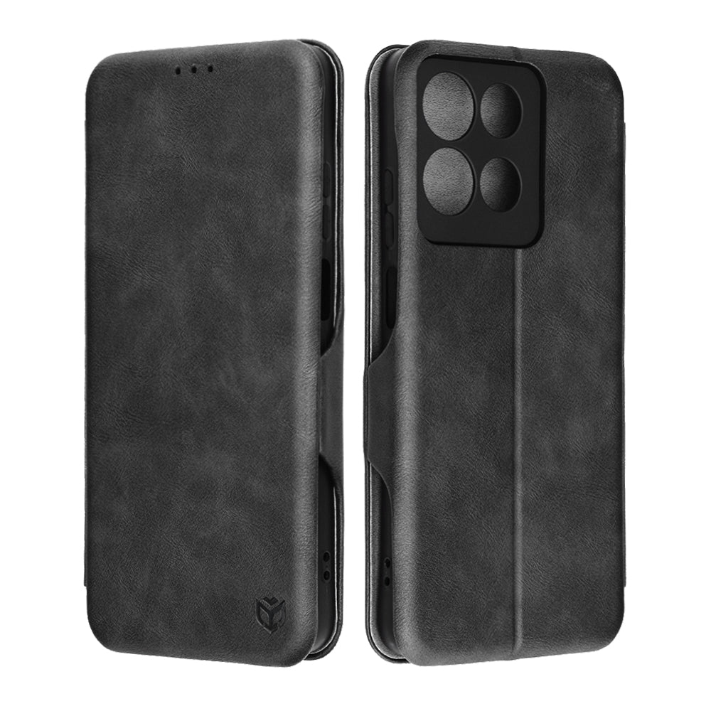 Husa de protectie Techsuit Safe Wallet Plus compatibil cu Motorola Moto G15 / G15 Power / G17 / G17 Power, Negru