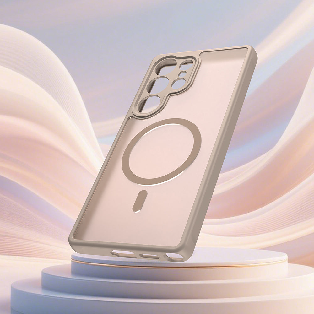 Husa de protectie Techsuit HaloFrost II MagSafe compatibil cu Samsung Galaxy S25 Ultra, Auriu