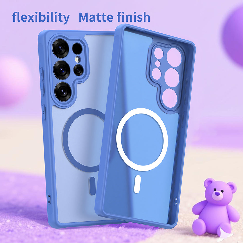 Husa de protectie Techsuit HaloFrost II MagSafe compatibil cu Samsung Galaxy S25 Ultra, Albastru Cer