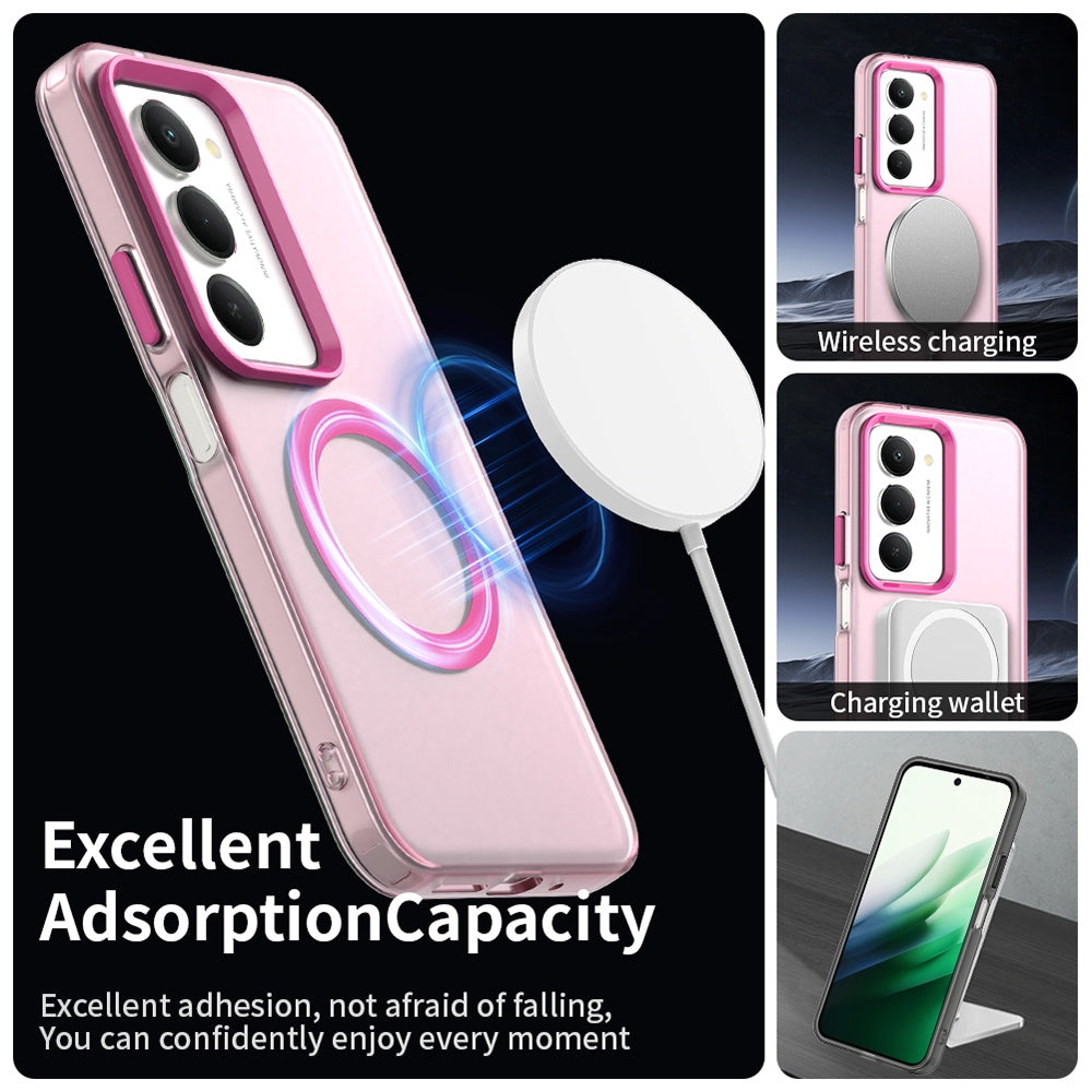 Husa de protectie Techsuit CandyCase MagSafe compatibil cu Xiaomi Redmi 15 4G / Redmi 15 5G, Roz