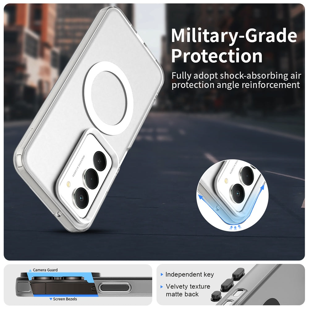 Husa de protectie Techsuit CandyCase MagSafe compatibil cu Xiaomi Redmi 15 4G / Redmi 15 5G, Alb