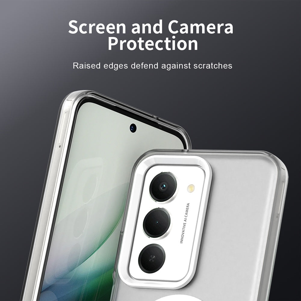 Husa de protectie Techsuit CandyCase MagSafe compatibil cu Xiaomi Redmi 15 4G / Redmi 15 5G, Alb
