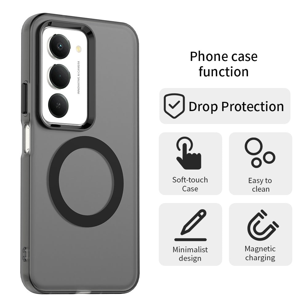 Husa de protectie Techsuit CandyCase MagSafe compatibil cu Xiaomi Redmi 15 4G / Redmi 15 5G, Negru
