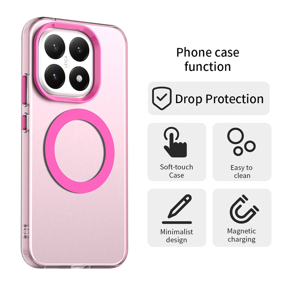 Husa de protectie Techsuit CandyCase MagSafe compatibil cu Xiaomi 15T, Roz
