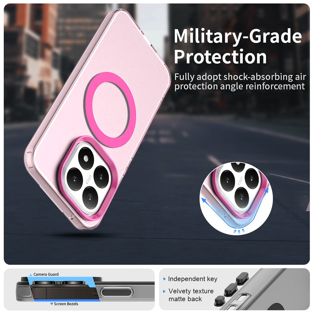 Husa de protectie Techsuit CandyCase MagSafe compatibil cu Xiaomi 15T, Roz