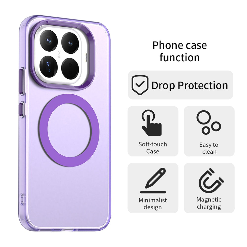 Husa de protectie Techsuit CandyCase MagSafe compatibil cu Xiaomi 15T Pro, Mov