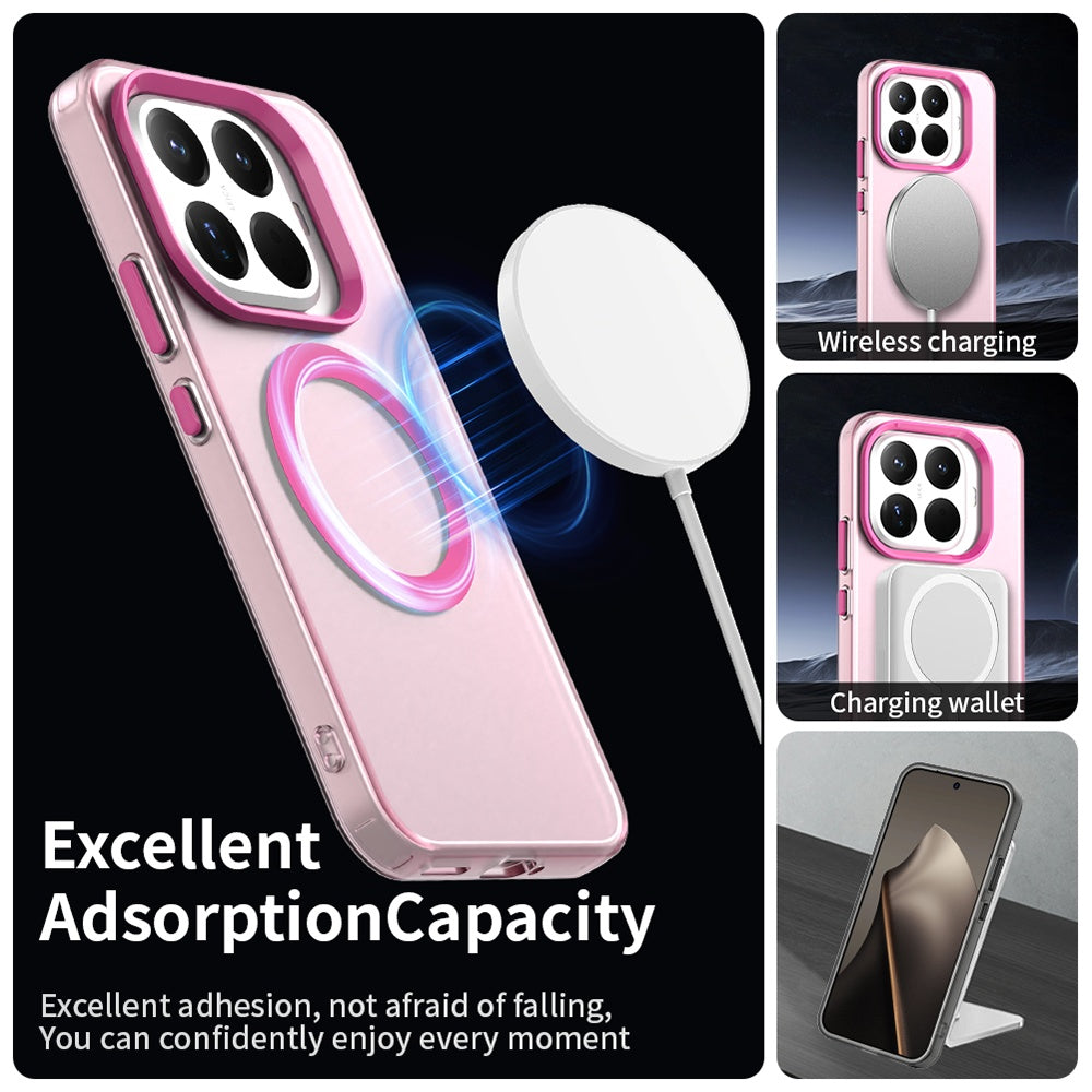 Husa de protectie Techsuit CandyCase MagSafe compatibil cu Xiaomi 15T Pro, Roz