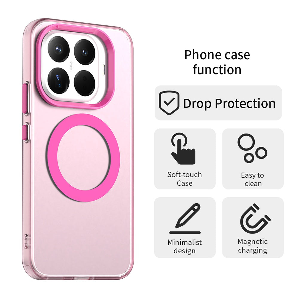 Husa de protectie Techsuit CandyCase MagSafe compatibil cu Xiaomi 15T Pro, Roz