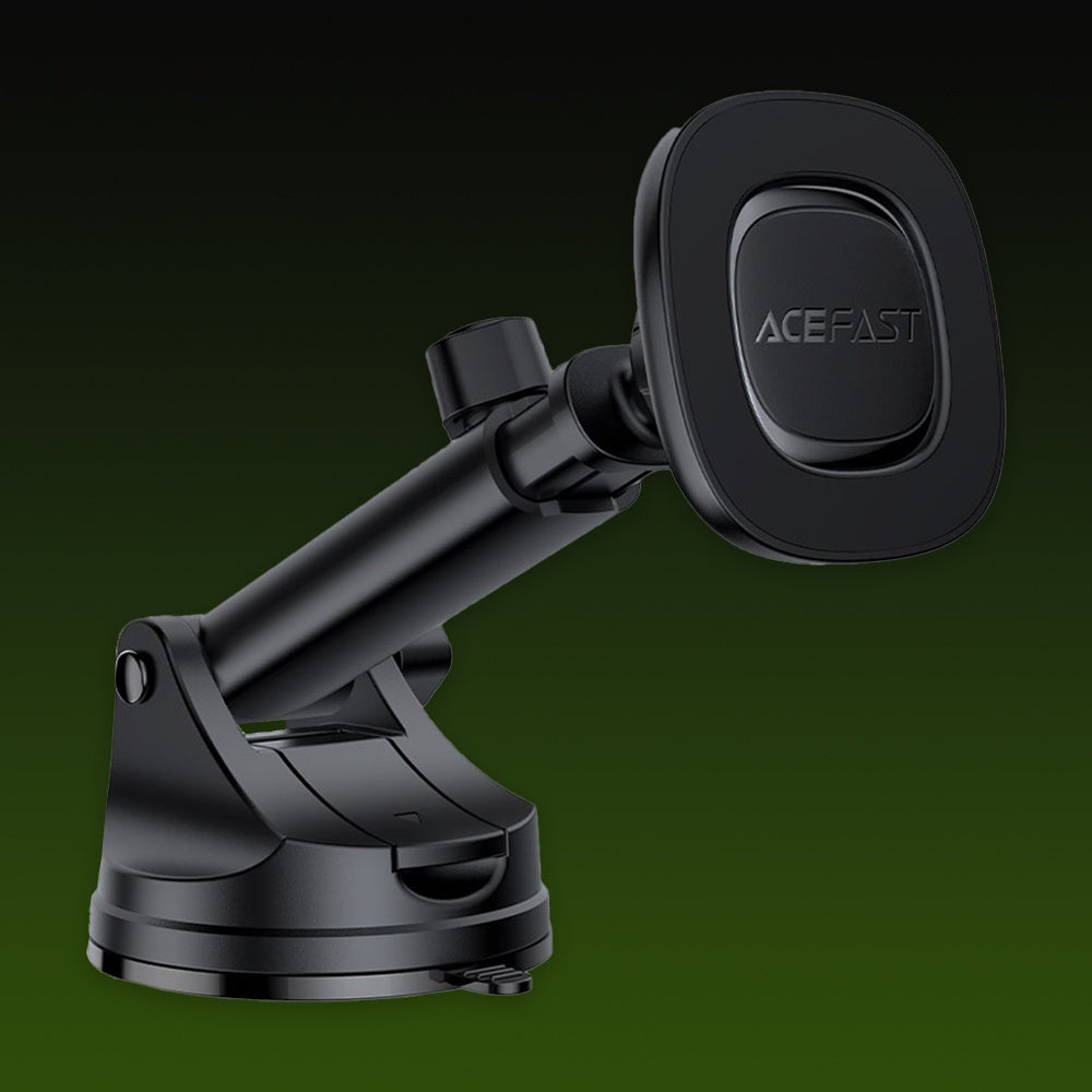Suport Acefast with Wireless Charging (D47), for Dashboard, Magnetic Grip, Lock Clip, 15W, for 4.7-6.9" Phones, Negru