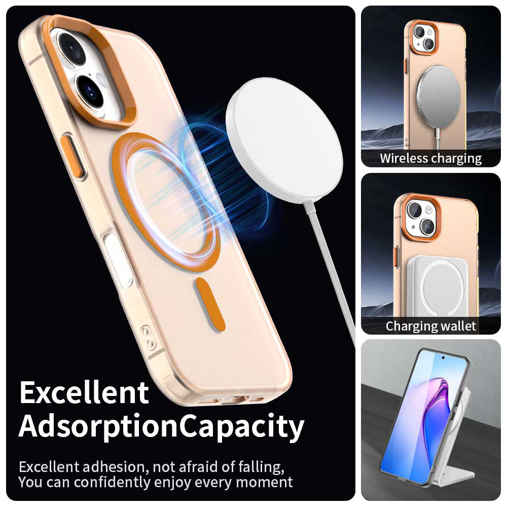 Husa de protectie Techsuit CandyCase MagSafe compatibil cu iPhone 17 Pro, Portocaliu