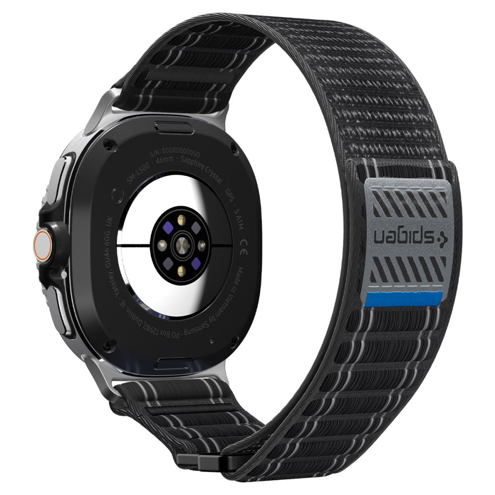 Curea smartwatch Spigen Watchband WBF0 (AMP10153) compatibil cu Samsung Galaxy Watch8 40mm/Watch8 44mm/Watch8 Classic, Negru