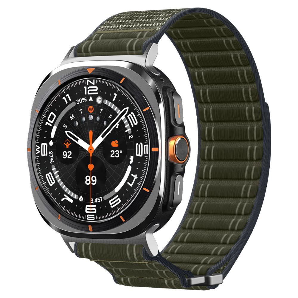 Curea smartwatch Spigen Watchband WBF0 (AMP10147) compatibil cu Samsung Galaxy Watch Ultra 47mm, Verde