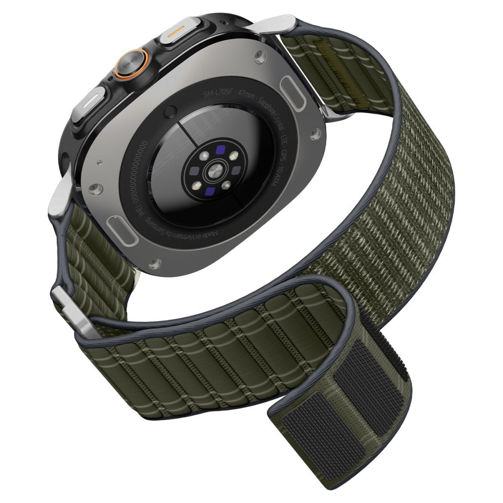 Curea smartwatch Spigen Watchband WBF0 (AMP10147) compatibil cu Samsung Galaxy Watch Ultra 47mm, Verde
