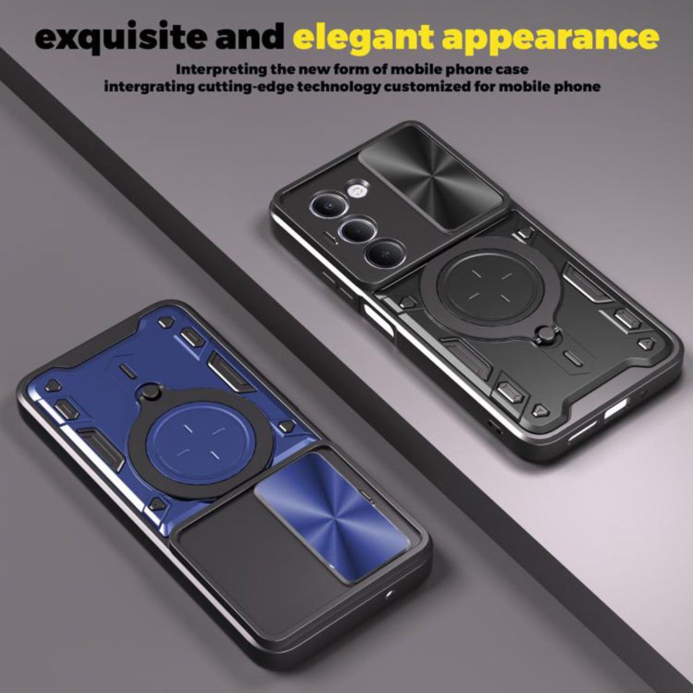 Husa de protectie Techsuit CamGuard Pro compatibil cu Xiaomi Redmi 15 4G / Redmi 15 5G, Roz Auriu