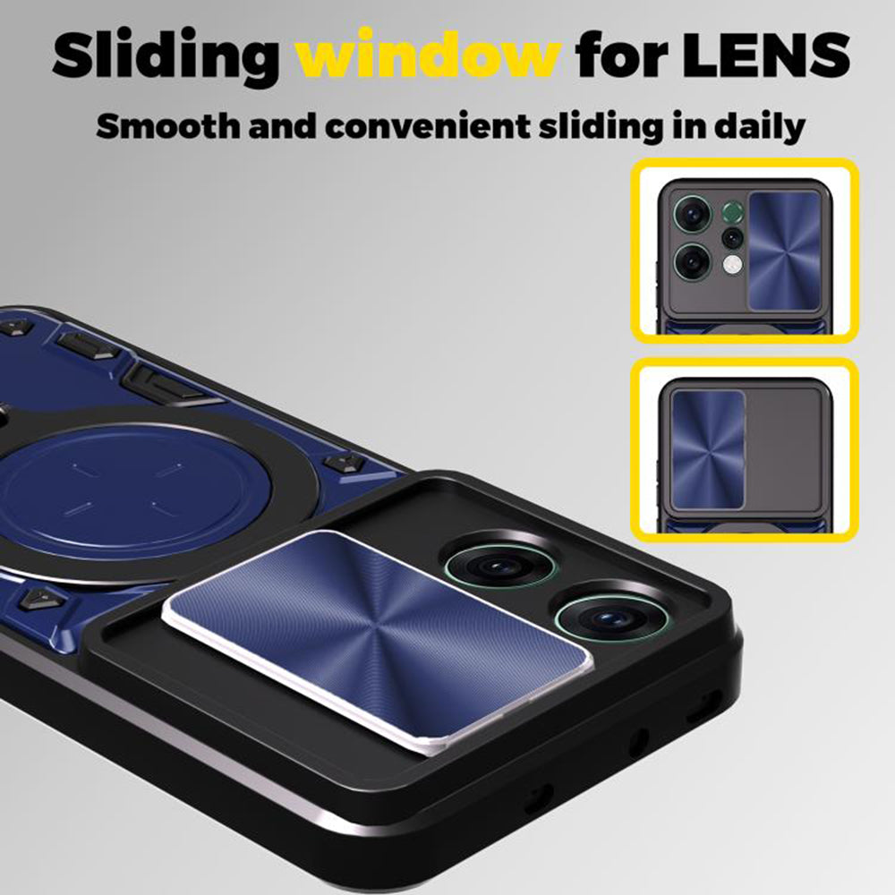 Husa de protectie Techsuit CamGuard Pro compatibil cu Oppo Reno14, Rosu