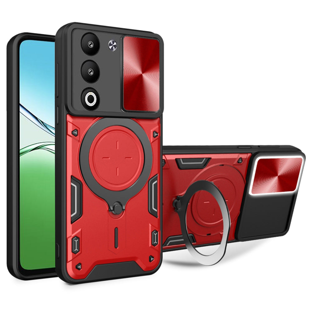 Husa de protectie Techsuit CamGuard Pro compatibil cu Oppo A5 4G / A5 5G, Rosu
