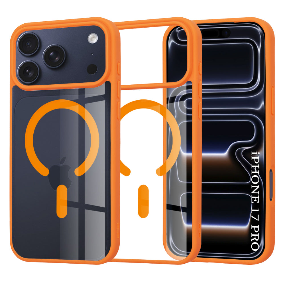 Husa de protectie Techsuit MagSafe Pro compatibil cu iPhone 17 Pro, Portocaliu
