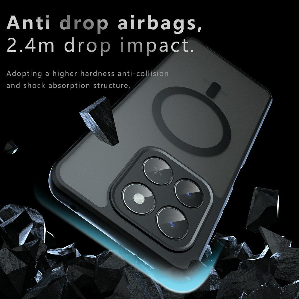 Husa de protectie Techsuit PureFrost MagSafe compatibil cu Honor 400 Smart 5G / 400 Smart 4G / X7d 4G, Negru Mat