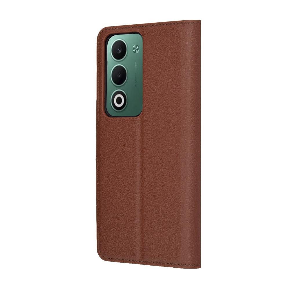 Husa de protectie Techsuit Leather Folio compatibil cu Oppo A5 4G / A5 5G, Maro