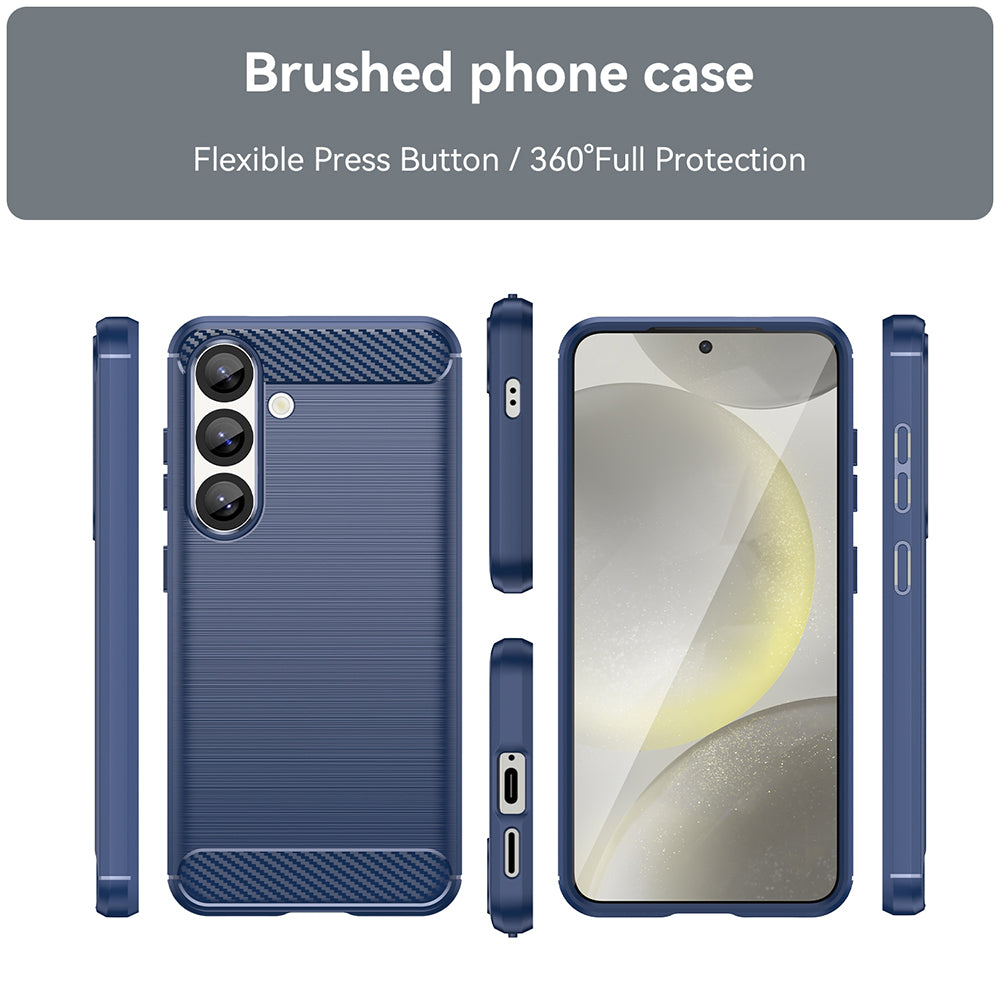 Husa de protectie Techsuit Carbon Silicone compatibil cu Samsung Galaxy S26, Albastru