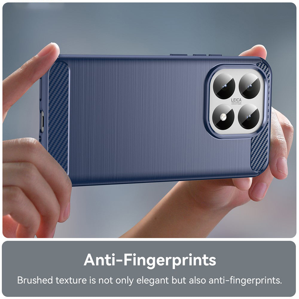 Husa de protectie Techsuit Carbon Silicone compatibil cu Xiaomi 15T, Albastru