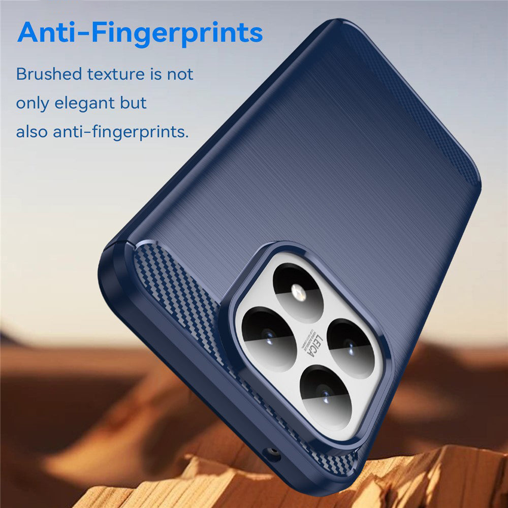 Husa de protectie Techsuit Carbon Silicone compatibil cu Xiaomi 15T, Albastru